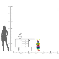 KARE Deko Figur Sitting Rabbit Rainbow 80