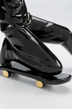 KARE Deko Figur Skating Astronaut Schwarz 21cm