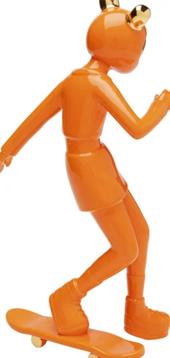 KARE Deko Figur Skating Astronaut Orange 33cm