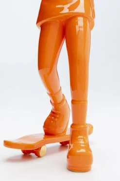 KARE Deko Figur Skating Astronaut Orange 33cm