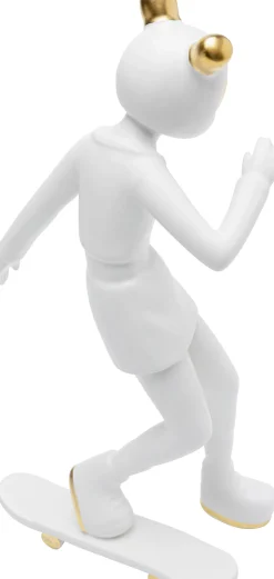 KARE Deko Figur Skating Astronaut Weiß 33cm