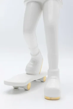 KARE Deko Figur Skating Astronaut Weiß 33cm