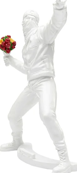 KARE Deko Figur Street Art Bouquet Weiß 27cm