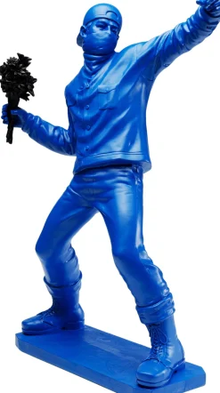 KARE Deko Figur Street Art Bouquet Blau 67cm