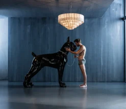 KARE Deko Figur Toto XL Schwarz 180cm