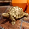 KARE Deko Figur Turtle Gold Klein