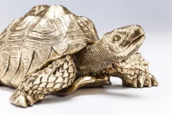KARE Deko Figur Turtle Gold Klein