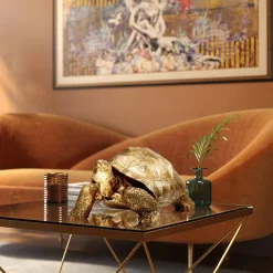 KARE Deko Figur Turtle Gold Medium 40cm