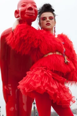 KARE Deko Figur Welcome Guests Red XL 164