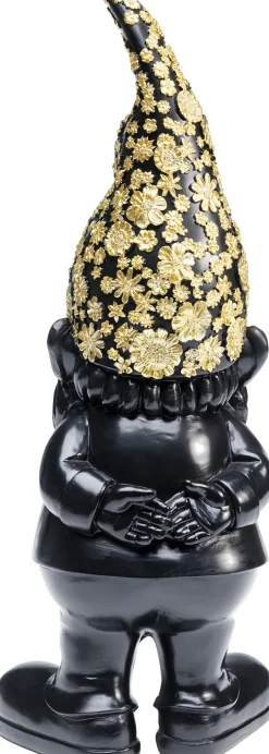 KARE Deko Figur Zwerg Standing Schwarz Gold 30cm