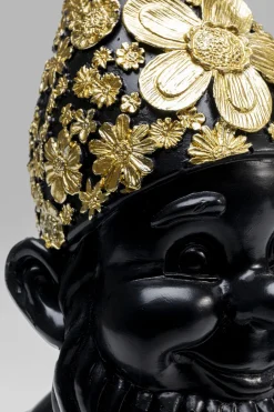 KARE Deko Figur Zwerg Standing Schwarz Gold 30cm