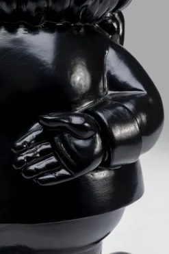 KARE Deko Figur Zwerg Standing Schwarz Gold 46cm