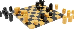 KARE Deko Objekt Chess Focus Senf 26x26cm