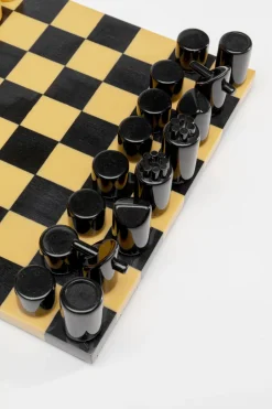 KARE Deko Objekt Chess Focus Senf 26x26cm
