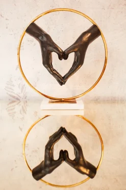 KARE Deko Objekt Elements Heart Hand 33cm