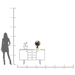 KARE Deko Objekt Globe Top Gold 47cm