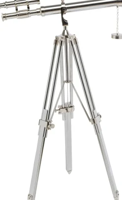 KARE Deko Objekt Telescope Silber 125cm
