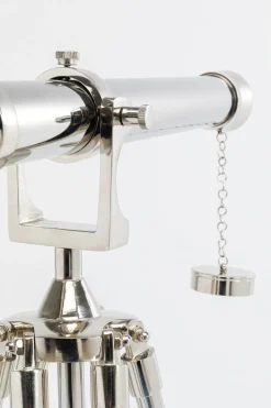 KARE Deko Objekt Telescope Silber 125cm