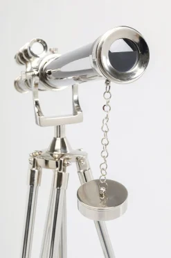 KARE Deko Objekt Telescope Silber 125cm