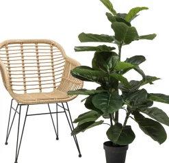 KARE Deko Pflanze Fiddle Leaf 120cm