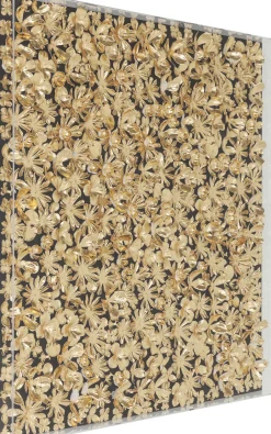 KARE Deko Rahmen Gold Flower 120x120cm