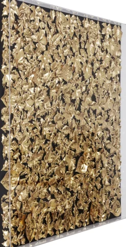 KARE Deko Rahmen Gold Leaf 120x120cm
