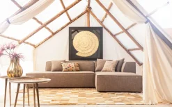 KARE Deko Rahmen Golden Snail 120x120cm