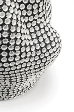 KARE Deko Vase Anemone Schwarz 43cm