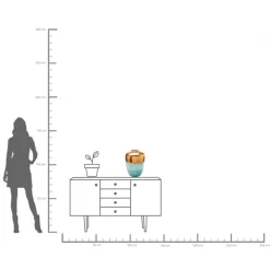 KARE Deko Vase Lizy Shine Multi 41cm