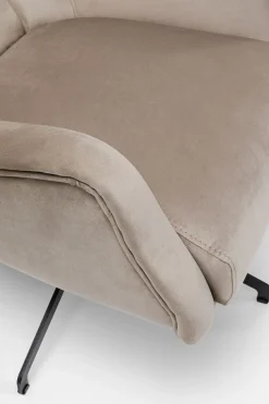 KARE Drehsessel Bellissima Velvet Taupe