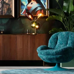 KARE Drehsessel Cosy Blau