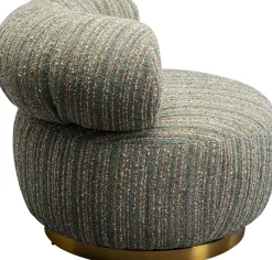 KARE Drehsessel Couture Stripes Blau