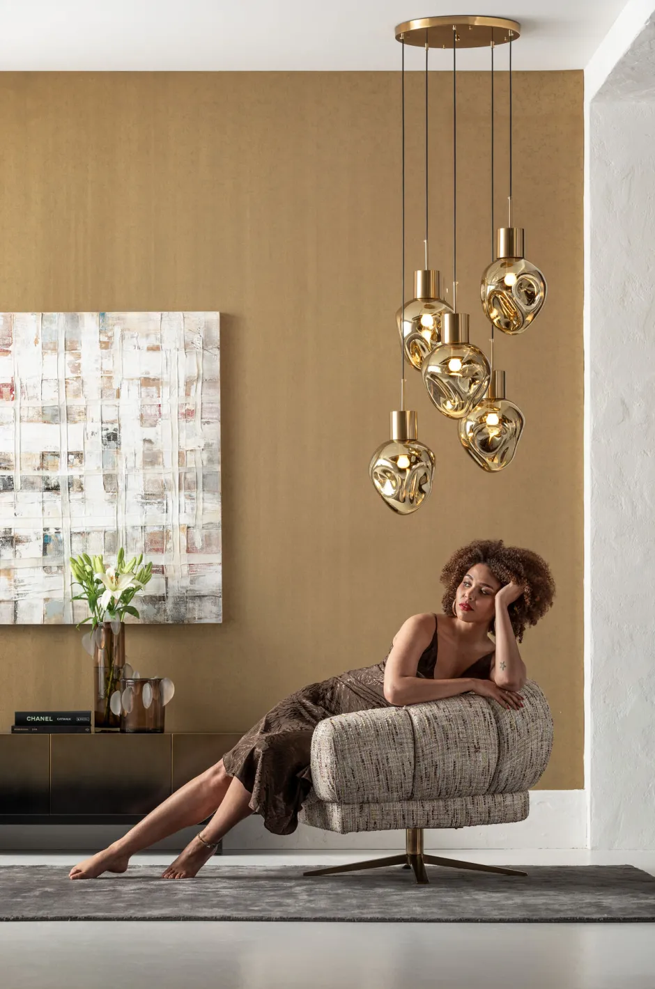 KARE Drehsessel Janno Beige