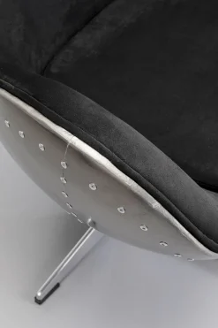 KARE Drehsessel Lounge Black Graphit