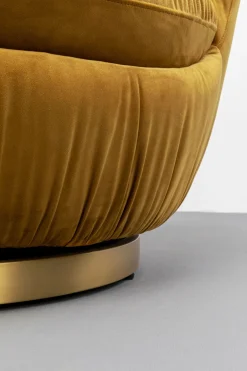 KARE Drehsessel Nube Gelb