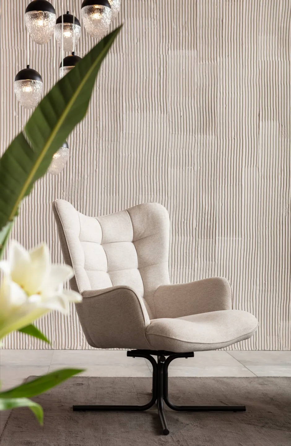 KARE Drehsessel Oscar Creme