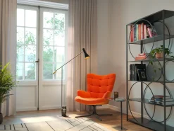 KARE Drehsessel Oscar Velvet Orange