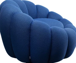 KARE Drehsessel Peppo Bloom Blau