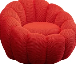 KARE Drehsessel Peppo Bloom Rot