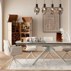 KARE Drehstuhl Hilla Weiß