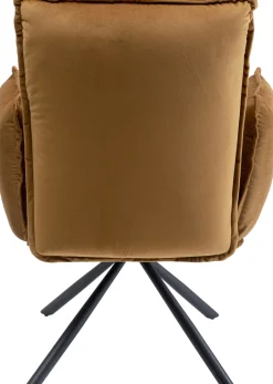 KARE Drehstuhl mit Armlehnen Chelsea Braun