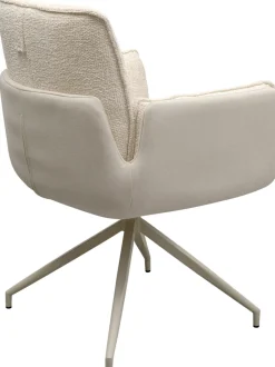 KARE Drehstuhl mit Armlehnen Hilla Weiß