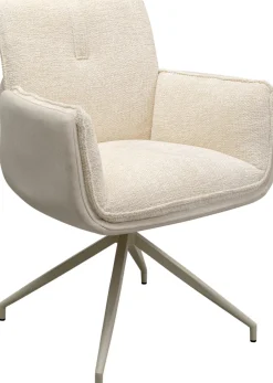 KARE Drehstuhl mit Armlehnen Hilla Weiß