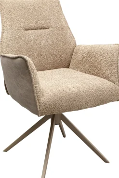 KARE Drehstuhl mit Armlehnen Liverpool Greige