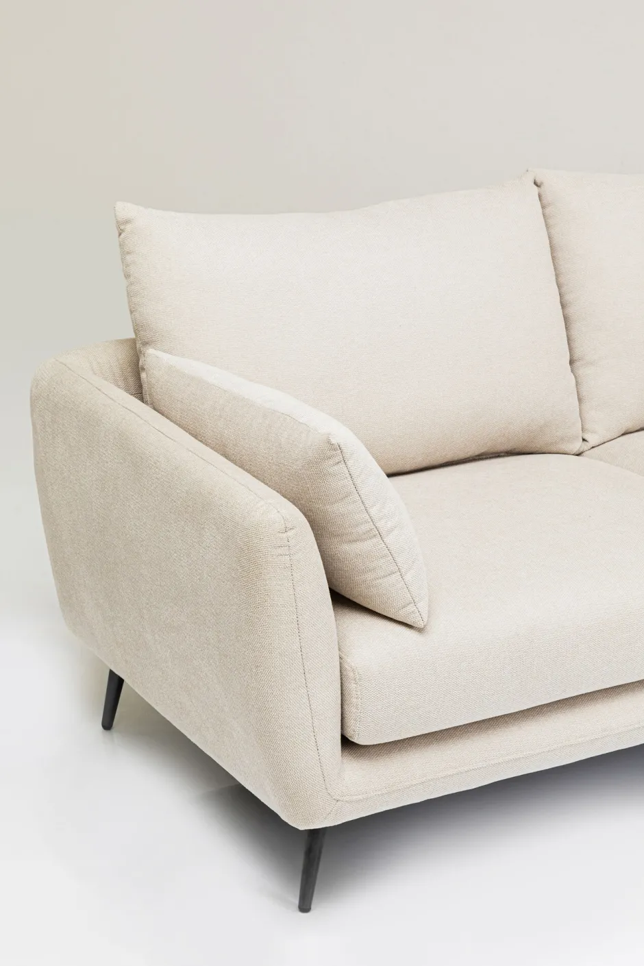 KARE Ecksofa Amalfi Rechts Creme 275cm