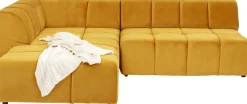 KARE Ecksofa Belami Velvet Amber Links
