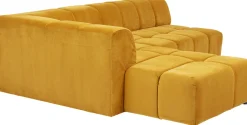 KARE Ecksofa Belami Velvet Amber Links