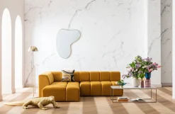 KARE Ecksofa Belami Velvet Amber Links