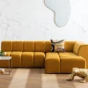 KARE Ecksofa Belami Velvet Amber Rechts