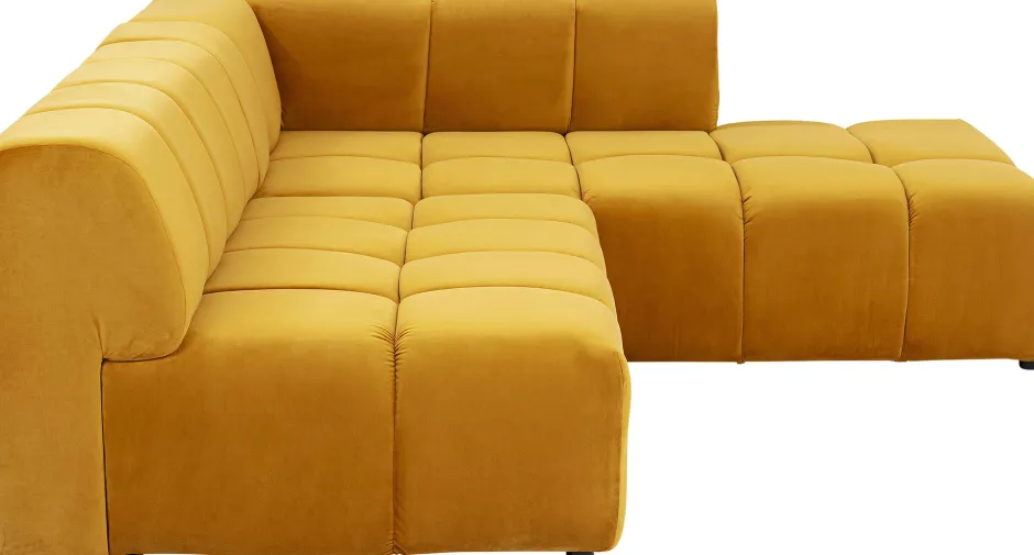 KARE Ecksofa Belami Velvet Amber Rechts